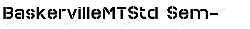BaskervilleMTStd Sem字体转换